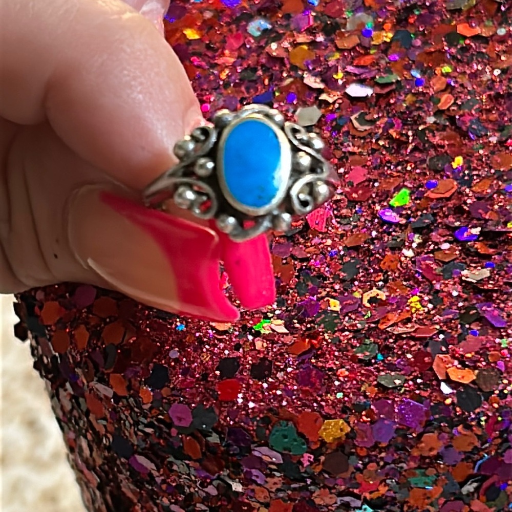 Antique 925 Turquoise Ring